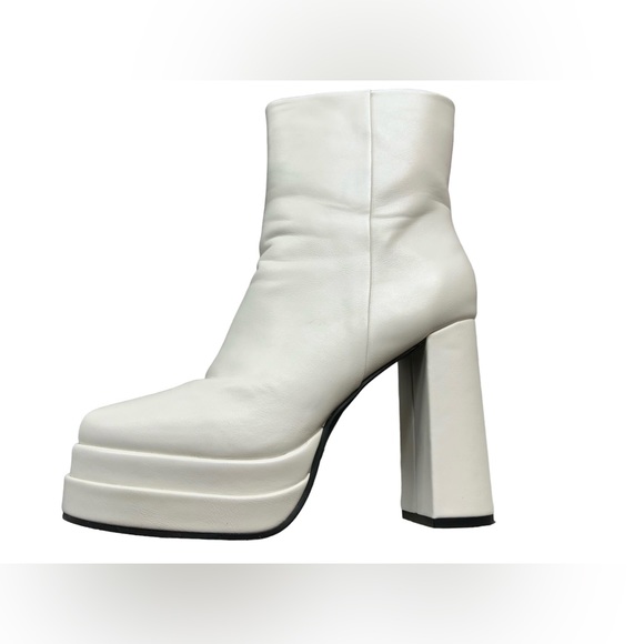 KOREAN FASHION Women’s chunky heels ankle platform GO GO boots shoes size 10 - Picture 3 of 5